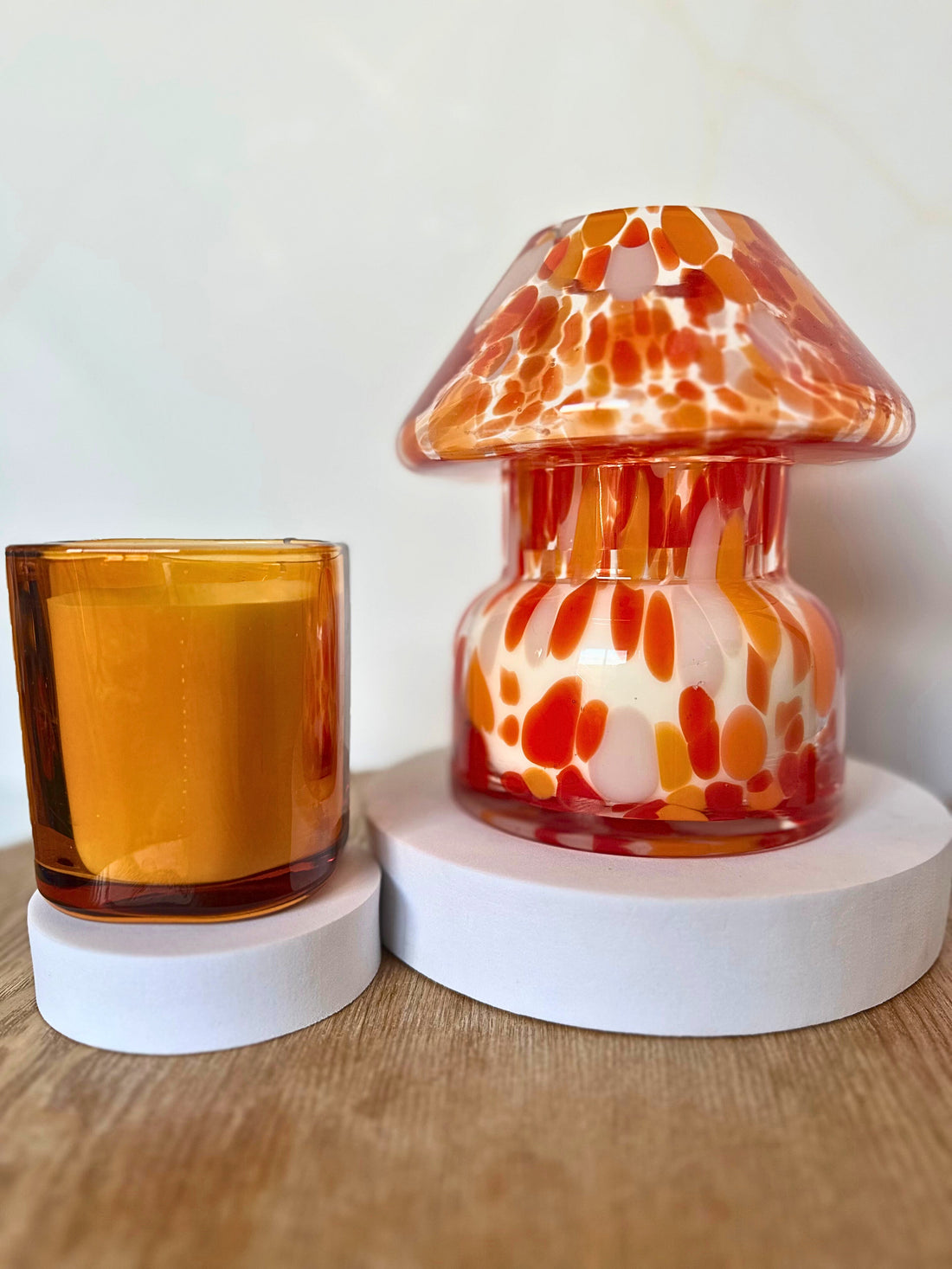 Suki Home Orange Candle Jars