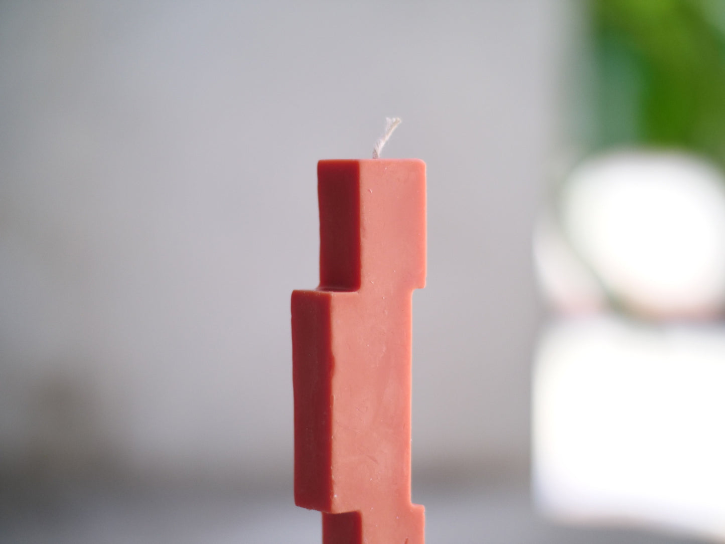 Suki Home The Block Pillar Candle in Orange Image 1