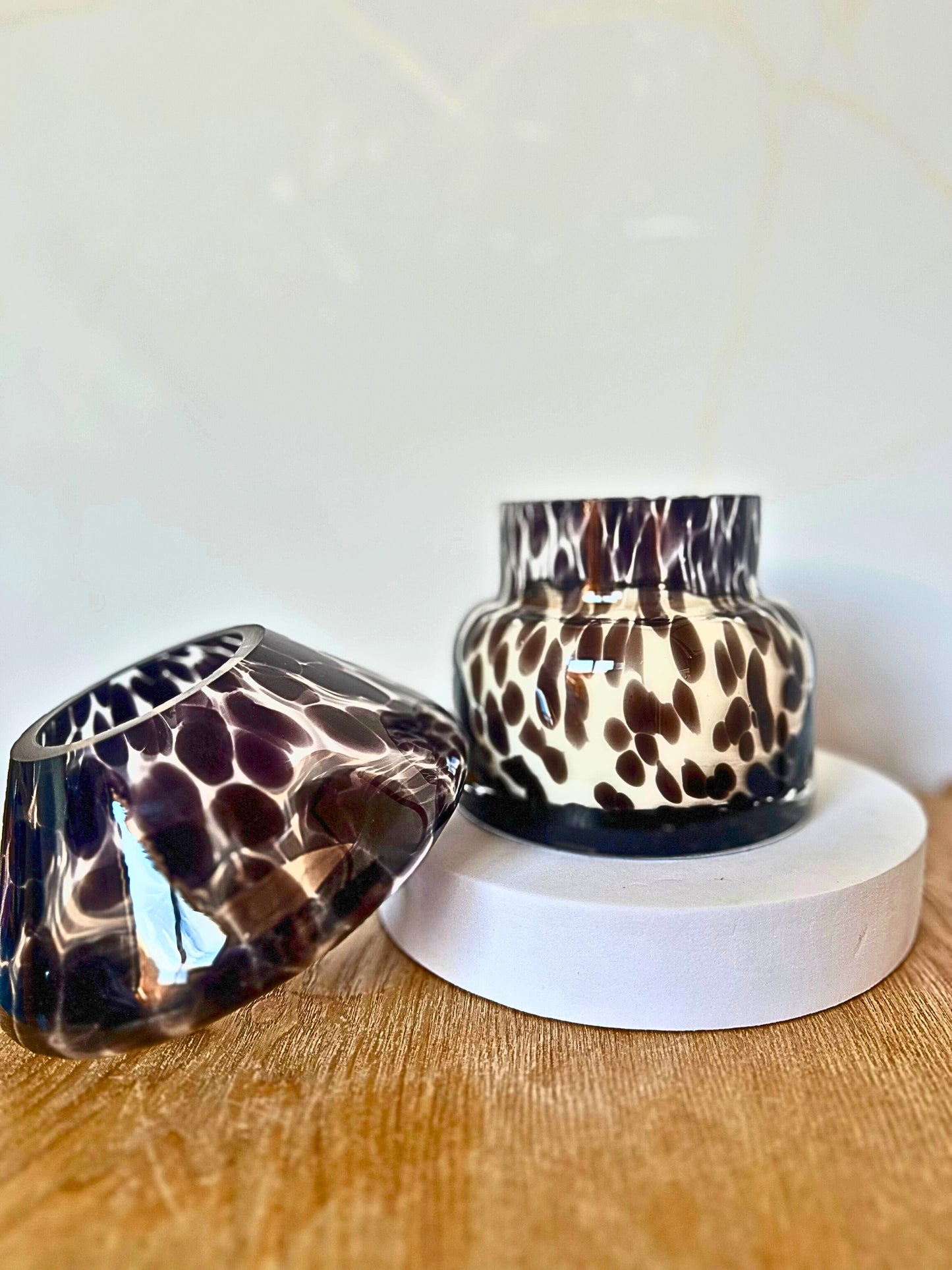 The Mushroom Candle Lamp in Black