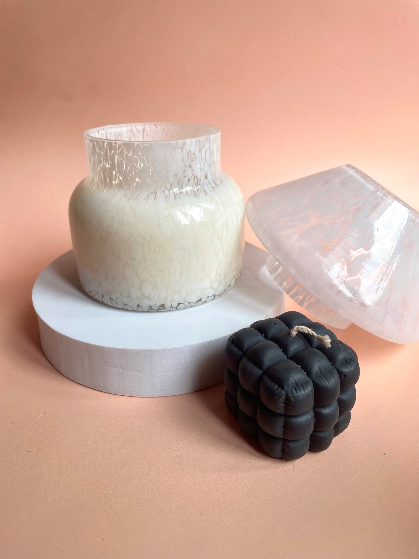 Suki Home The Mushroom Candle Lamp in White Image 1