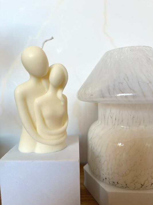 Suki Home The Couple Candle in White