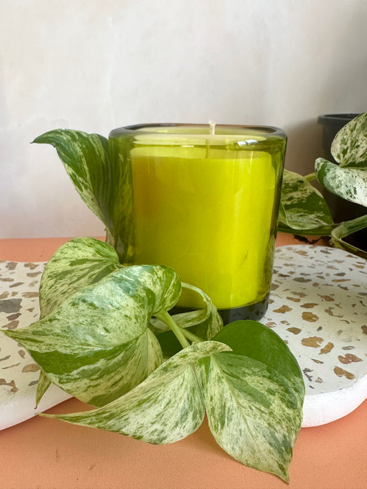 The Funky Candle Jar in Green Image 1
