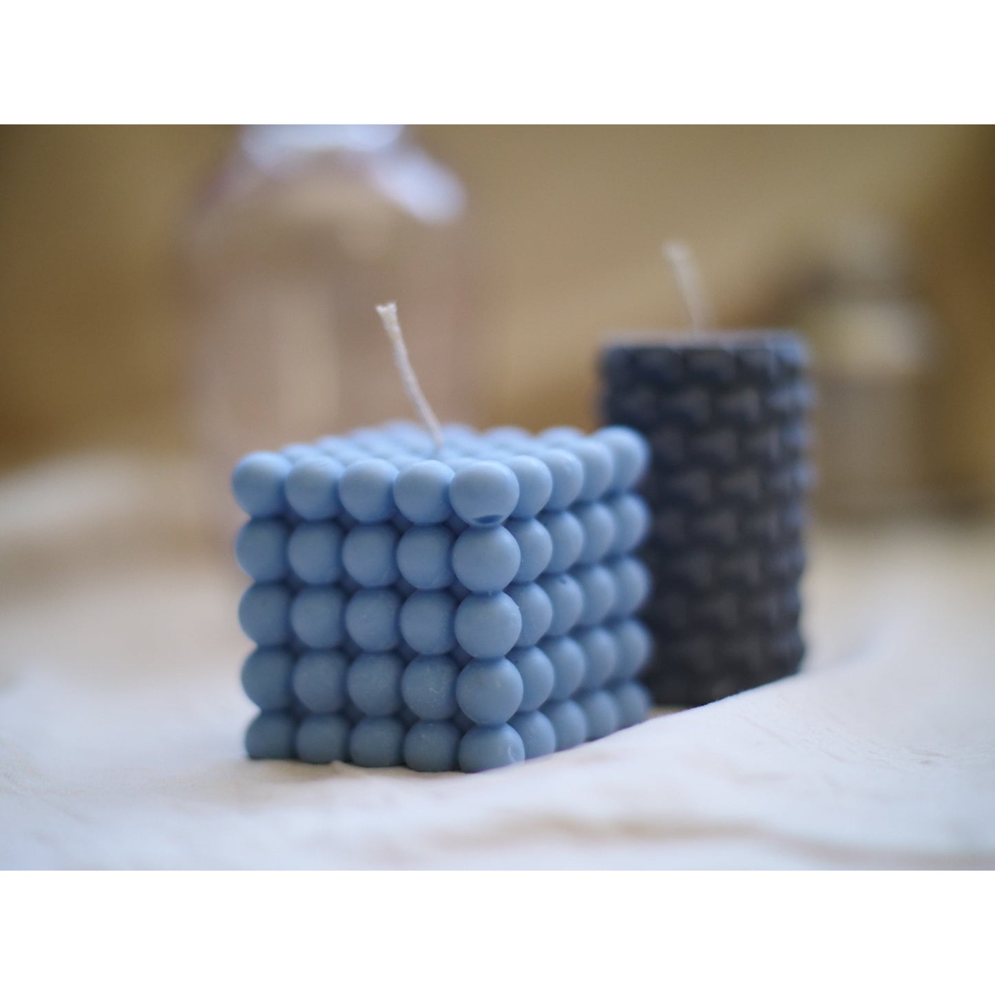 The Snakeskin Pillar Candle